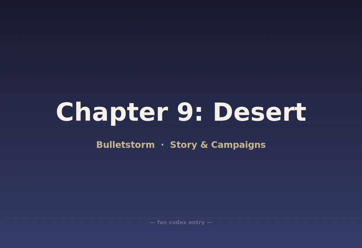 Chapter 9: Desert